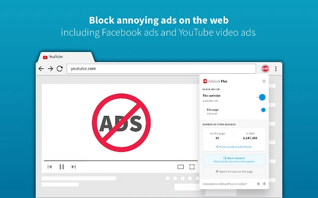 Adblock Chrome extensions for recruiters