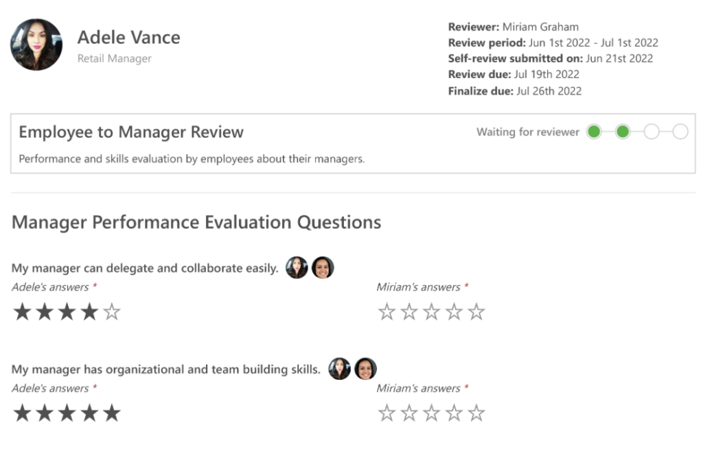 Manager Employee Review Template