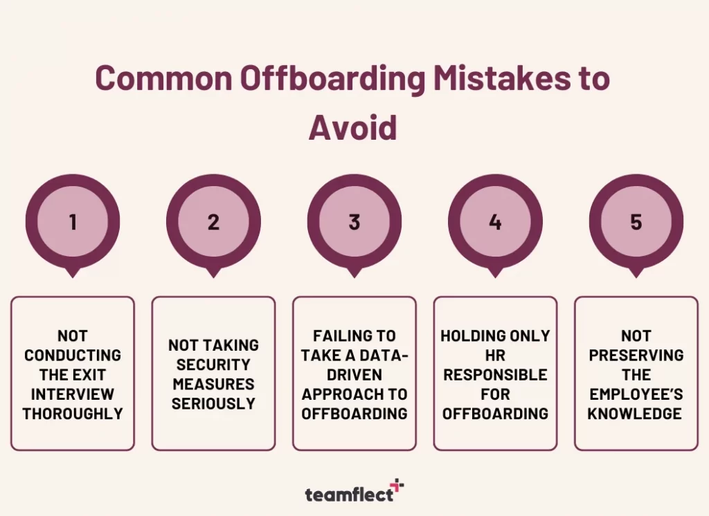 common employee offboarding mistakes to avoid