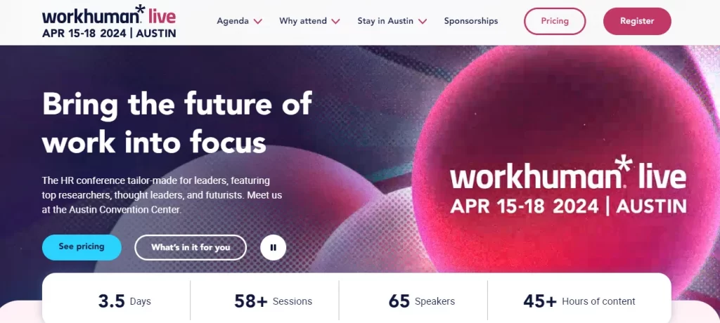 WorkHuman Live 2024: HR conferences