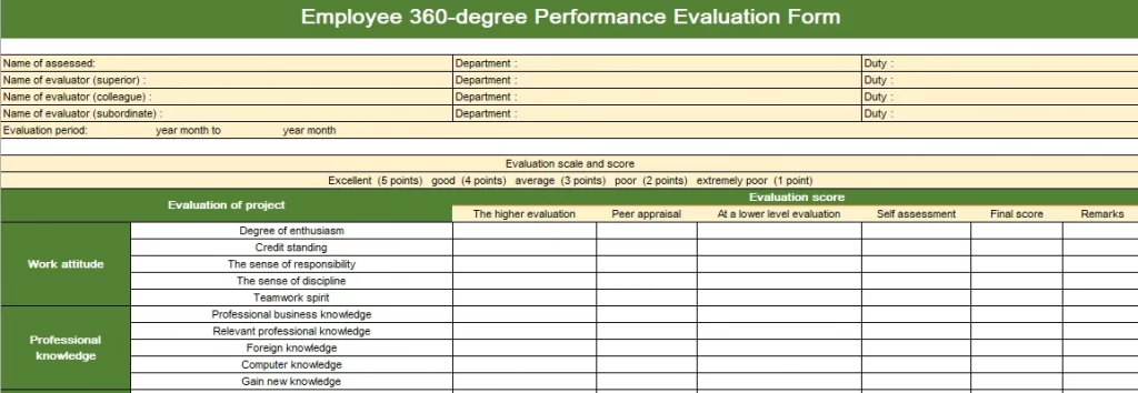 excel performance review template 7