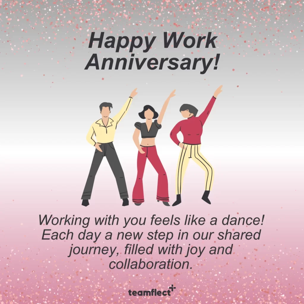 Work anniversary card 