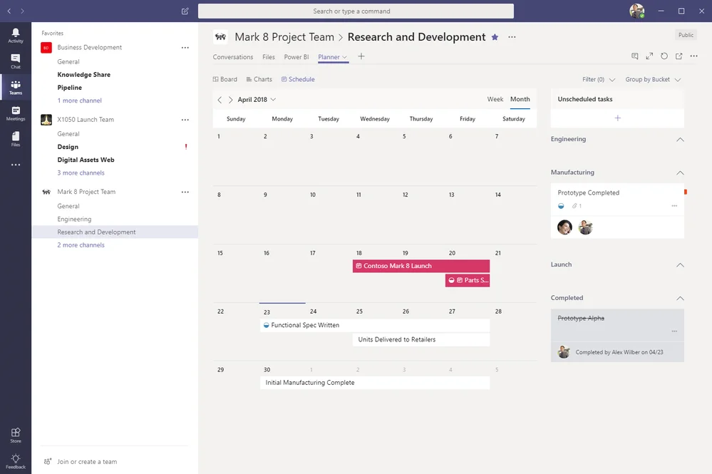 Microsoft Planner Best Practices: Microsoft Planner schedule view