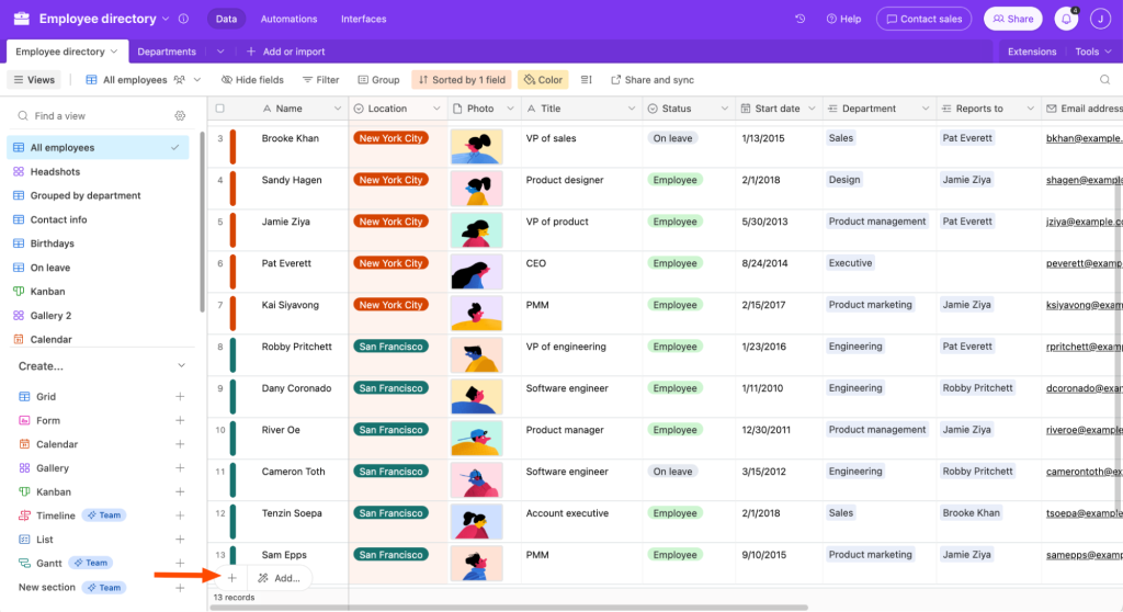 Airtable: best project management software for small teams