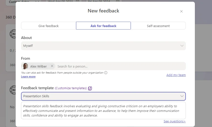 How To Use Microsoft Teams for 360-degree Feedback