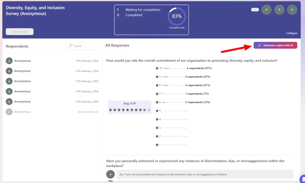 Anonymous Survey Results in Microsoft Teams